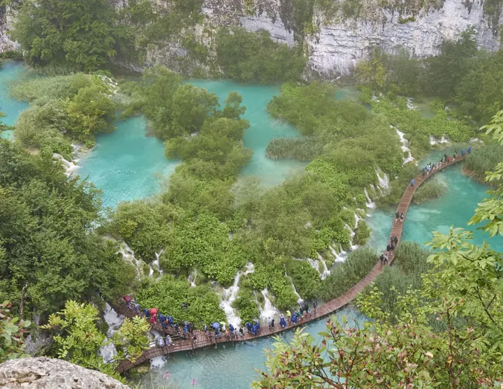 Boardwalk and lower lakes, Plitvice Lakes National Park